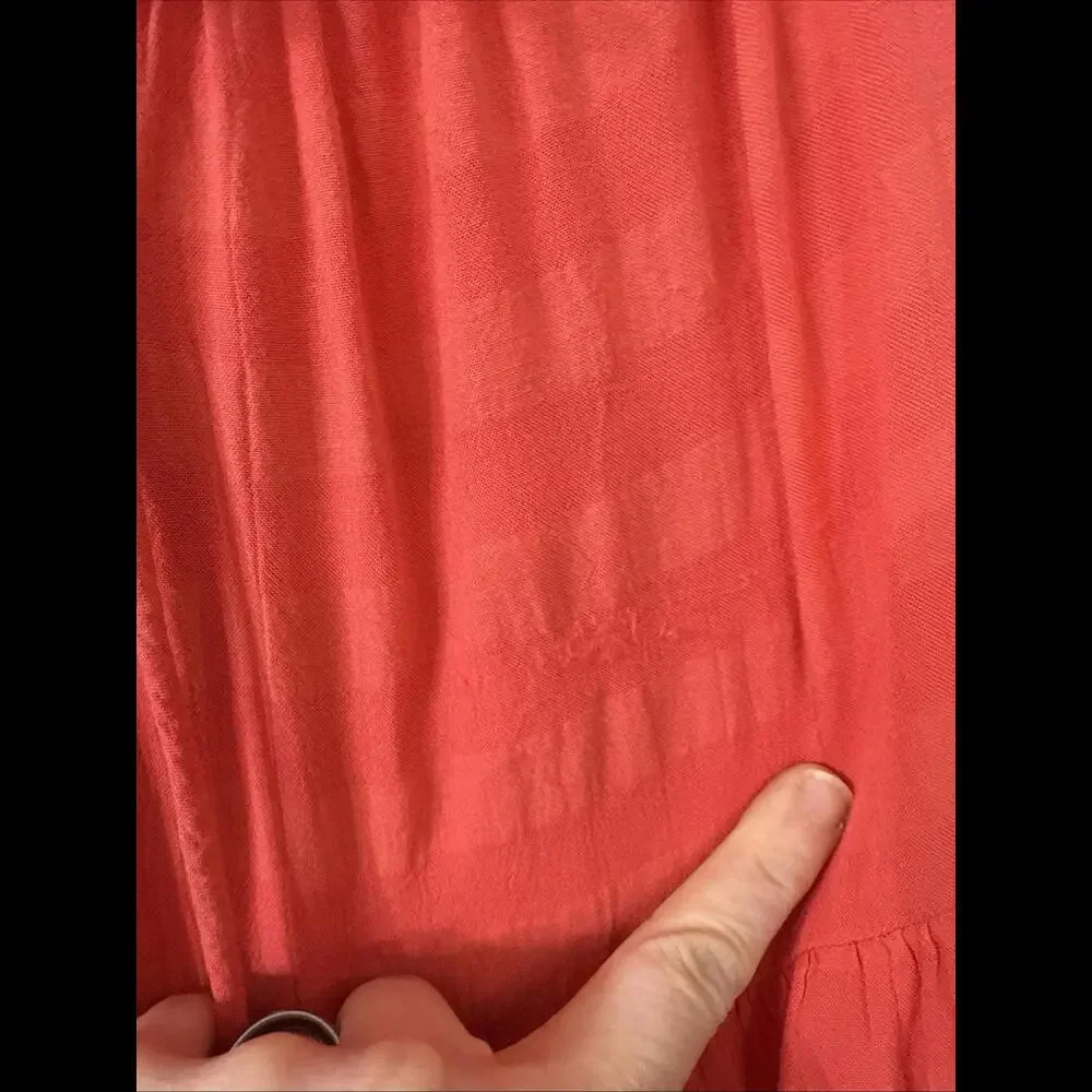 Old Navy Spaghetti Strap Maxi Sundress Pockets Adjustable Straps Sz S Co… - Picture 7 of 8